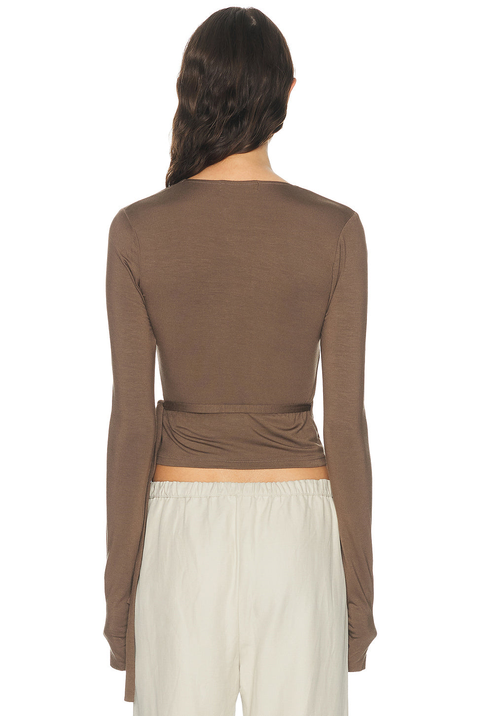 Soft Jersey Wrap Top