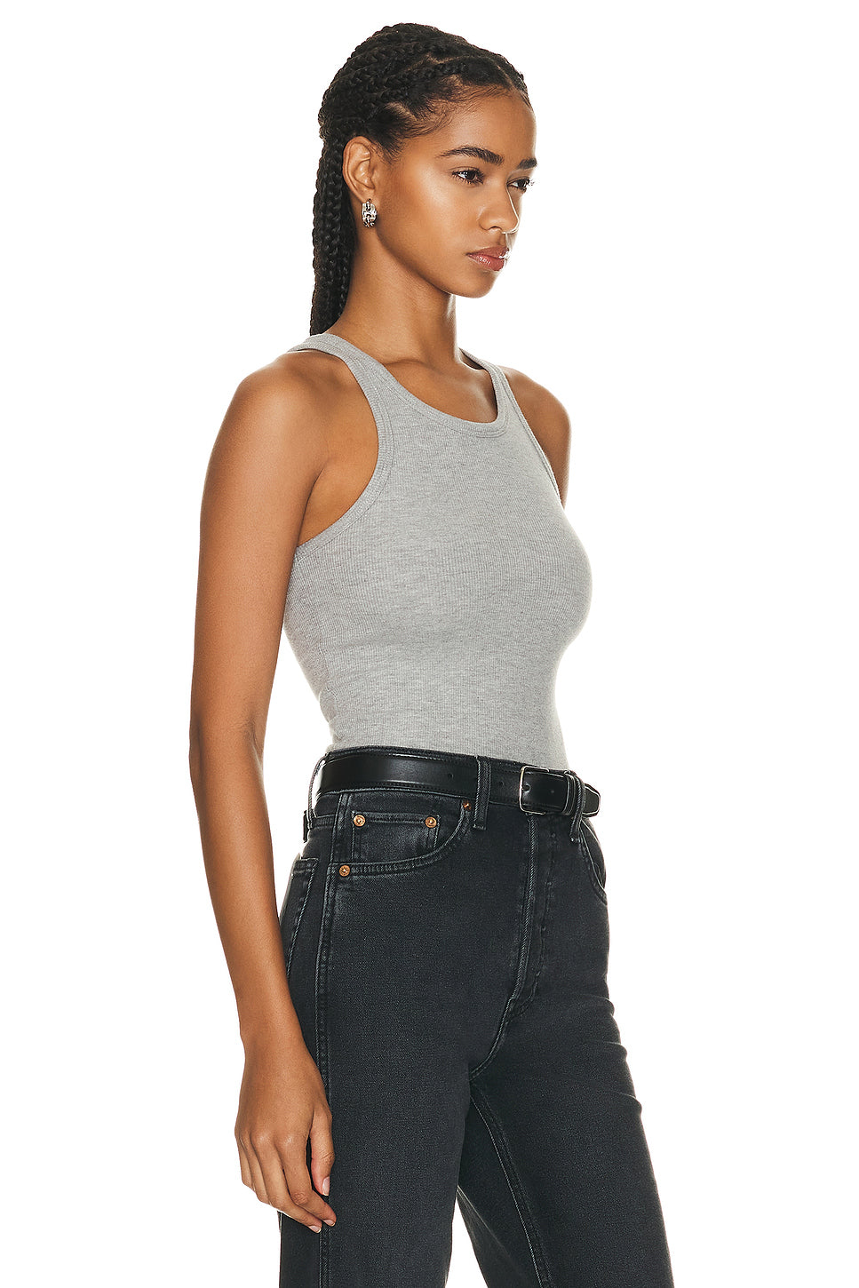 High Neck Fitted Tank Top