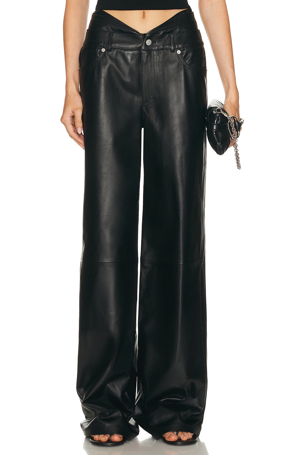 Baggy Pleated Extended Waistband Pant