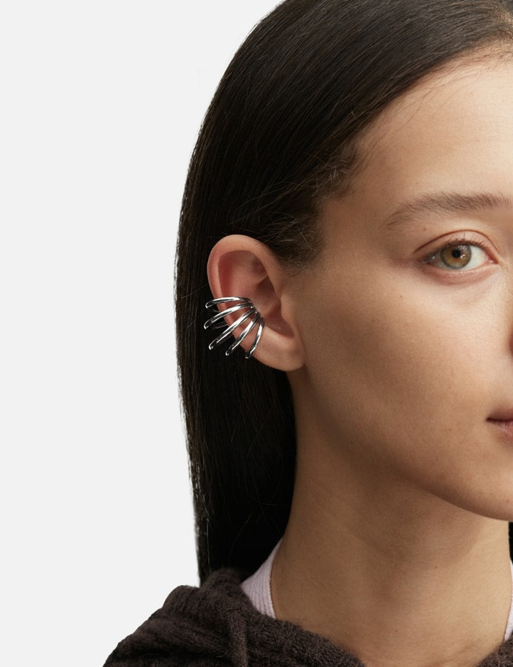 Five Hoop Ear Cuff Silver