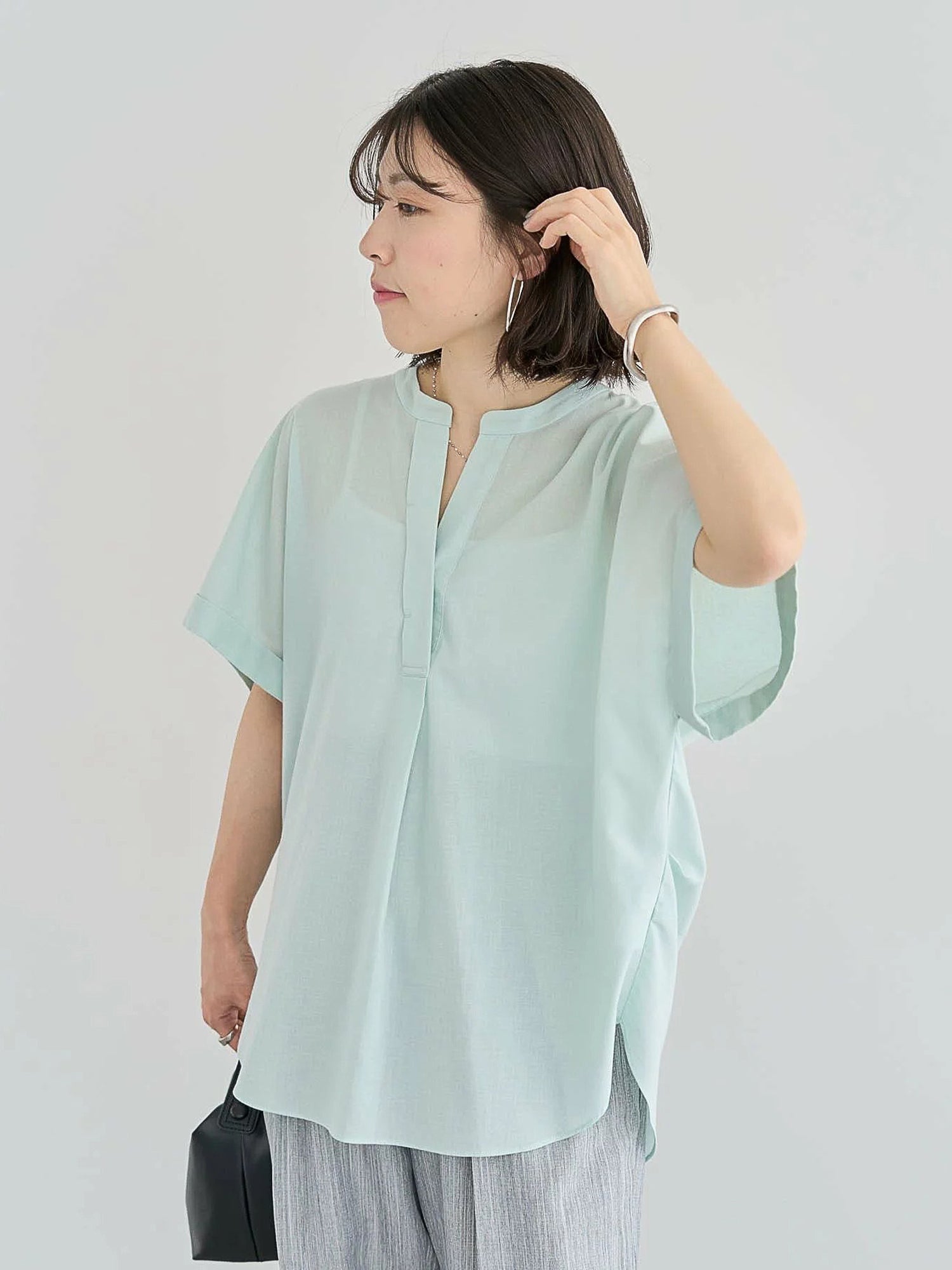 Emiko French Sleeve Skipper Shirt