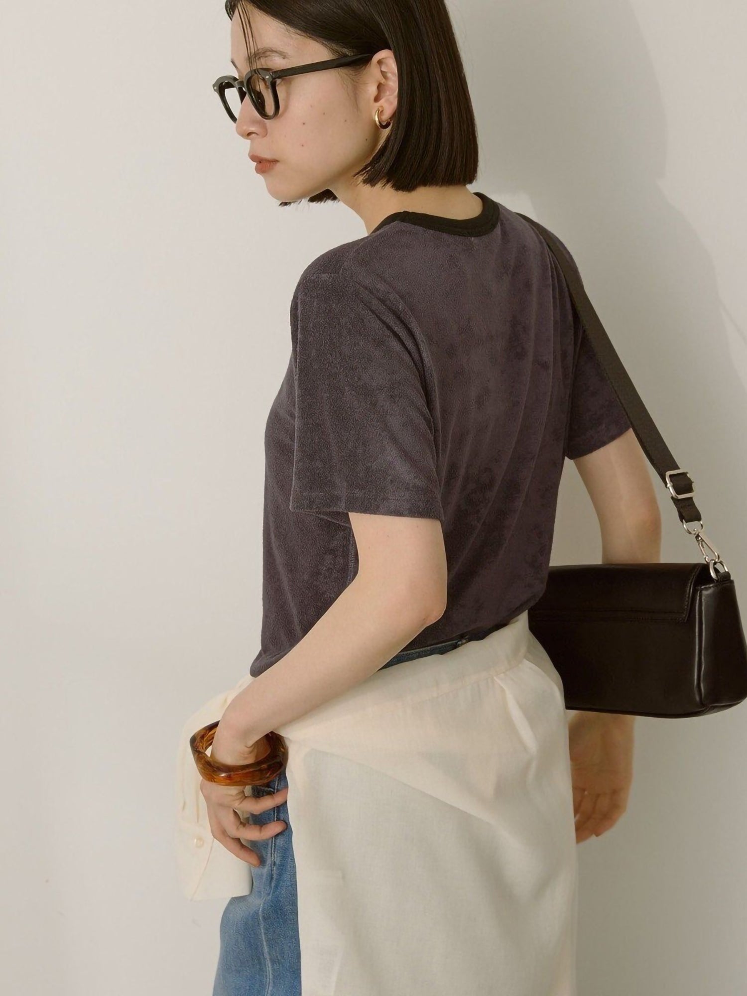 Eryna Pile Ringer T-Shirt
