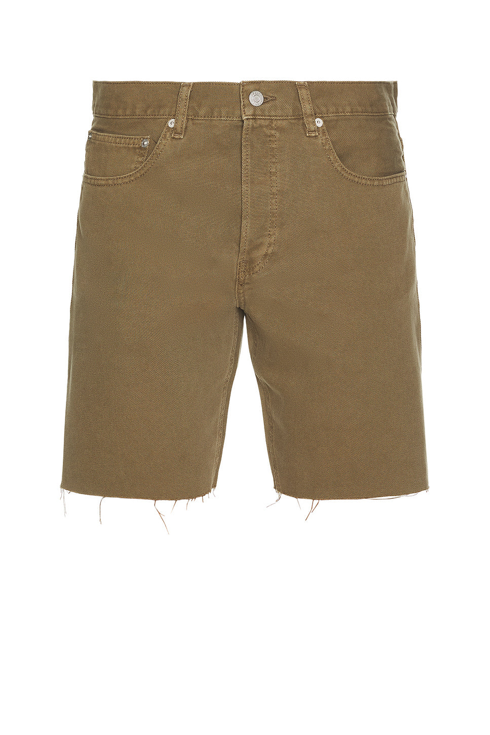 Relaxed Undone Hem Denim Short