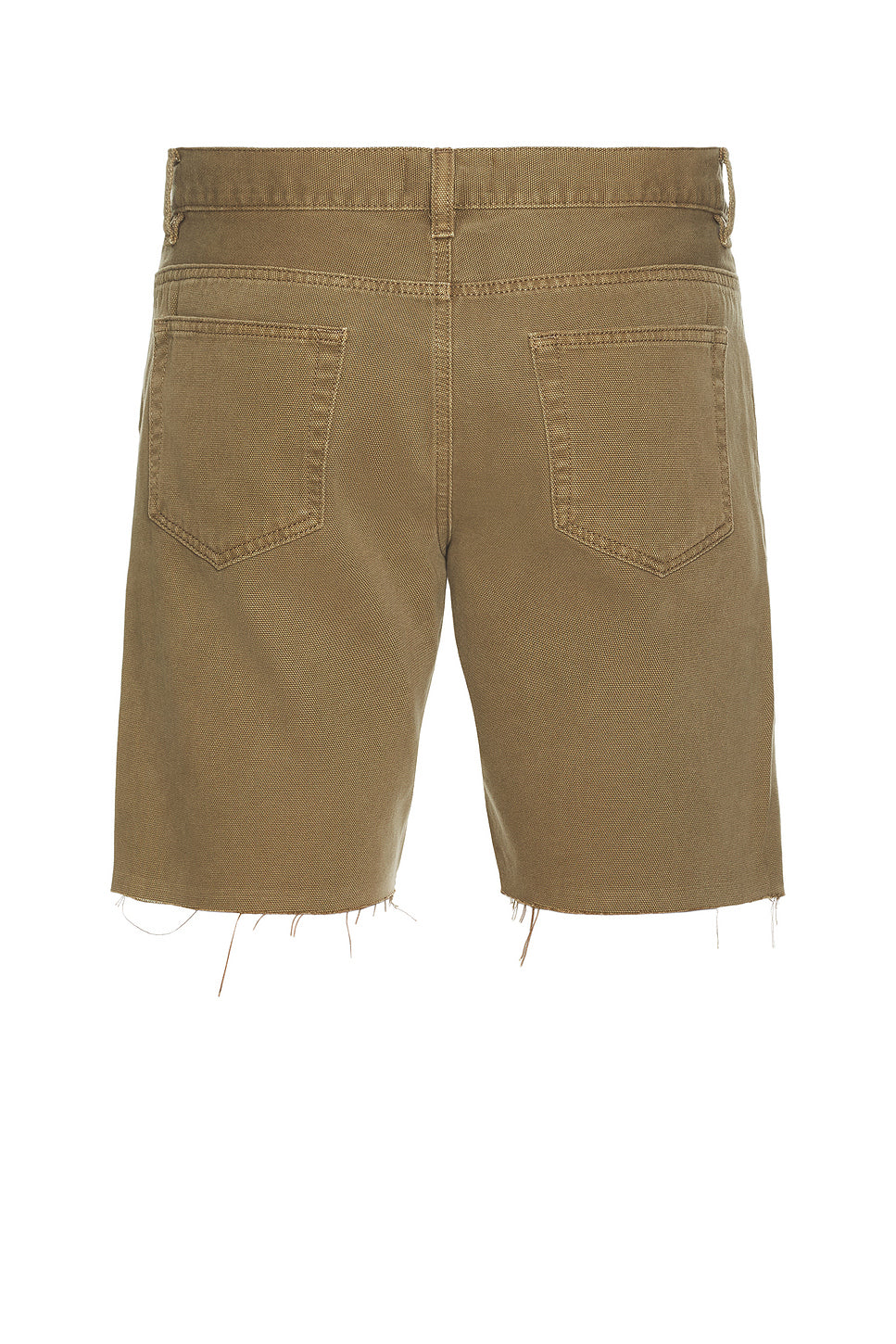 Relaxed Undone Hem Denim Short