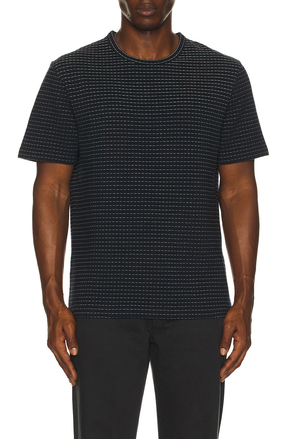 Jacquard Stripe Tee