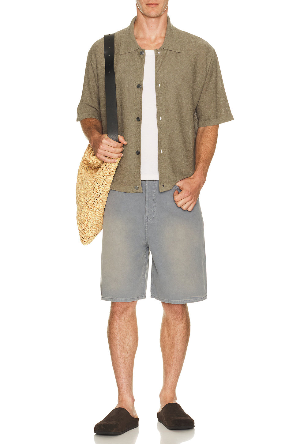 Light Cotton Silk Short Sleeve Cardigan