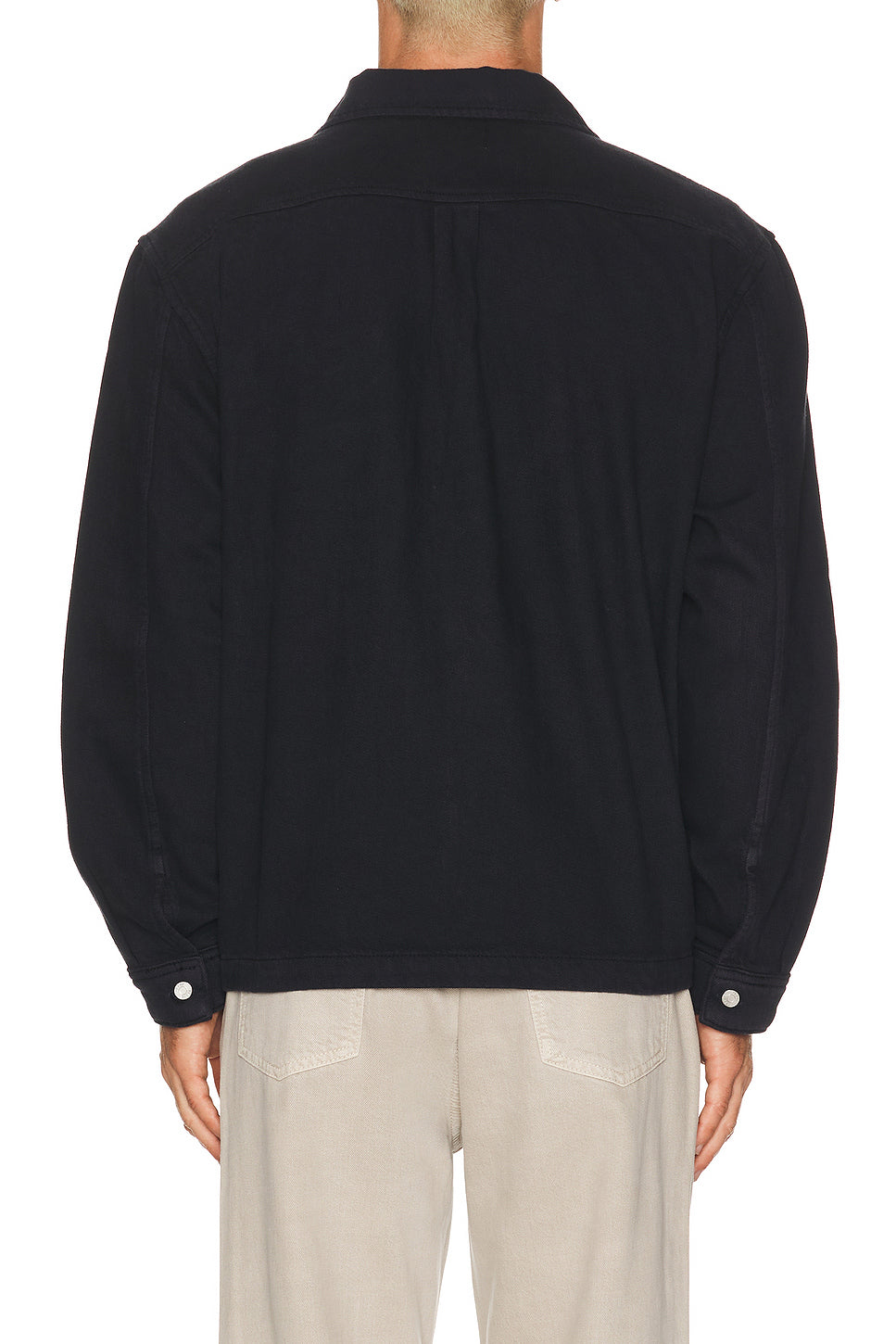 Textured Terry Double Pocket Relaxed Shirt