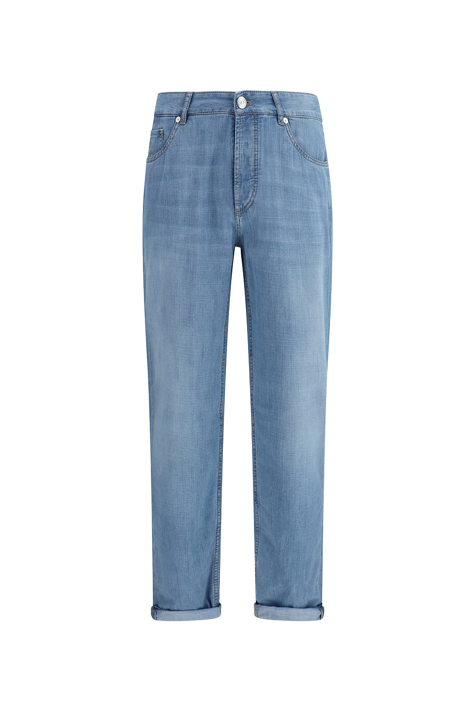 BRUNELLO CUCINELLI Jeans in cotton with distressed effect