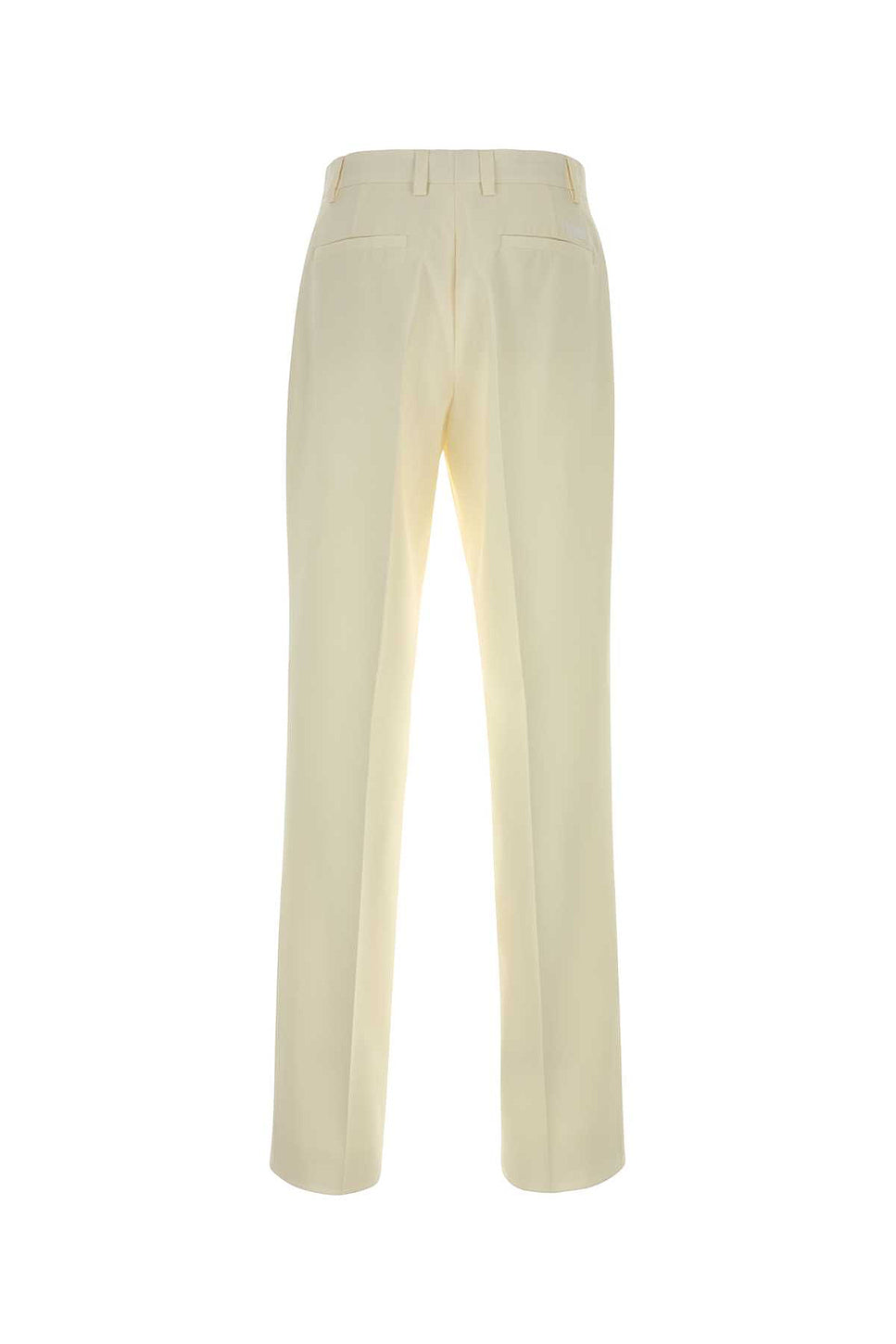 VERSACE Ivory wool blend pant