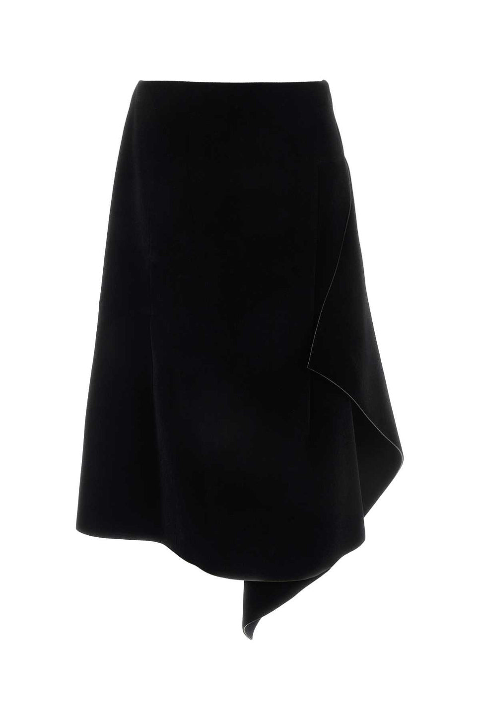 Dries Van Noten Black velvet skirt