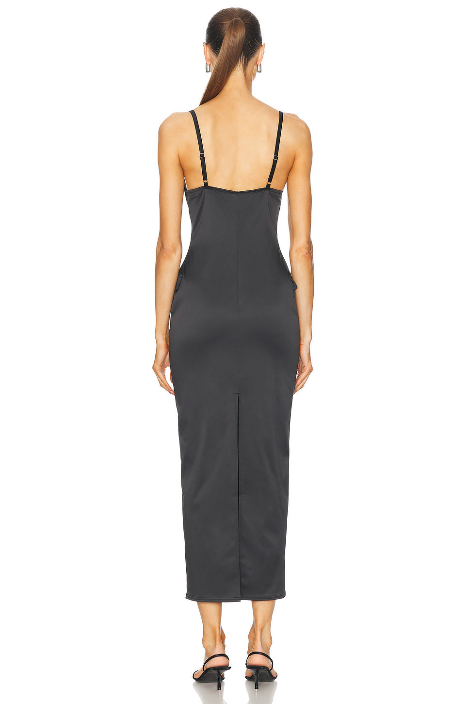 U-Plunge Maxi Dress