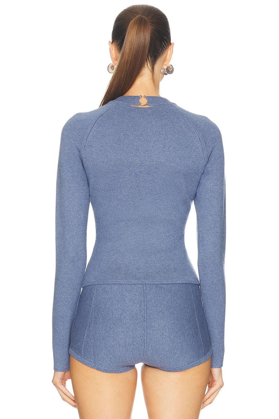 Knit Underbust Long Sleeve Top