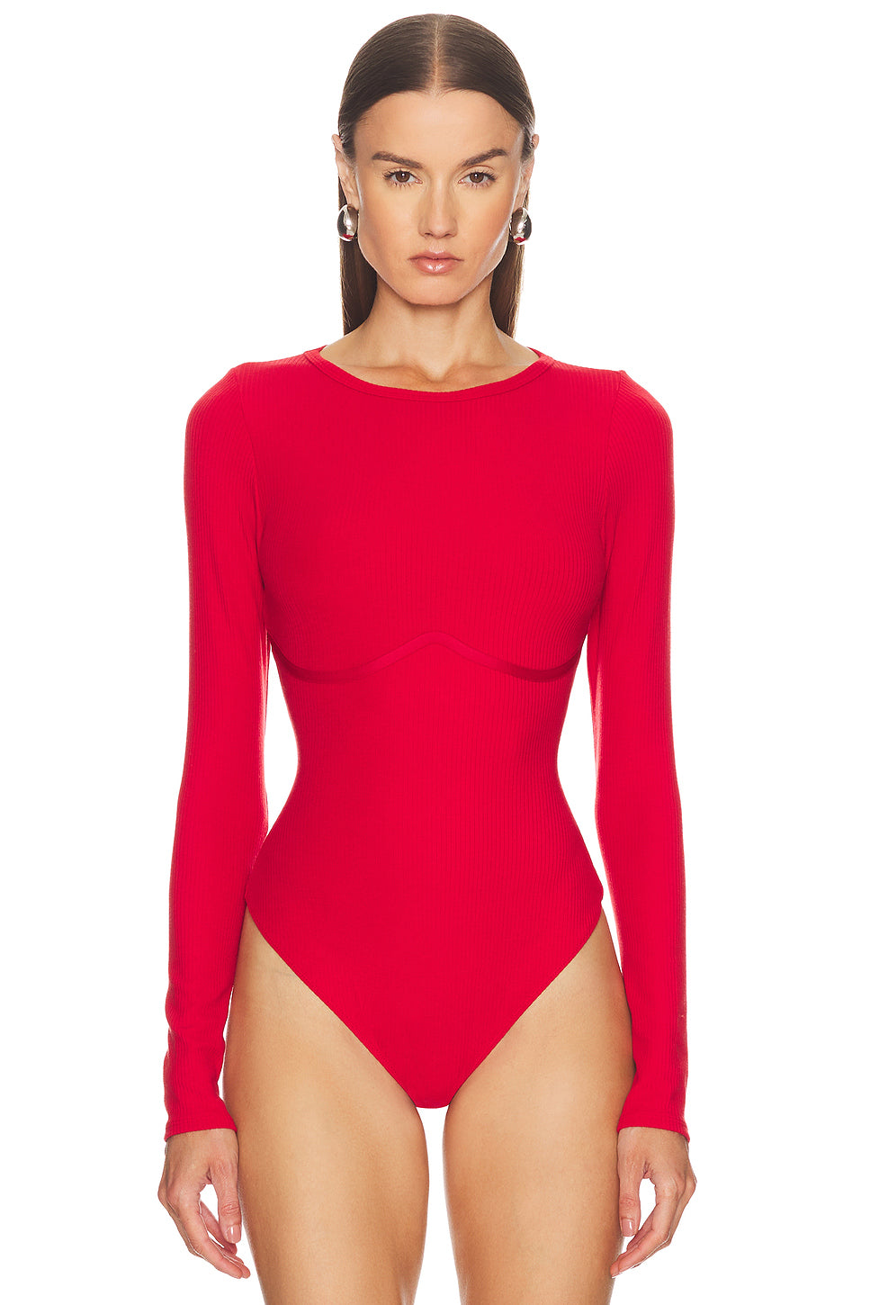 Hourglass Rib Long Sleeve Bodysuit