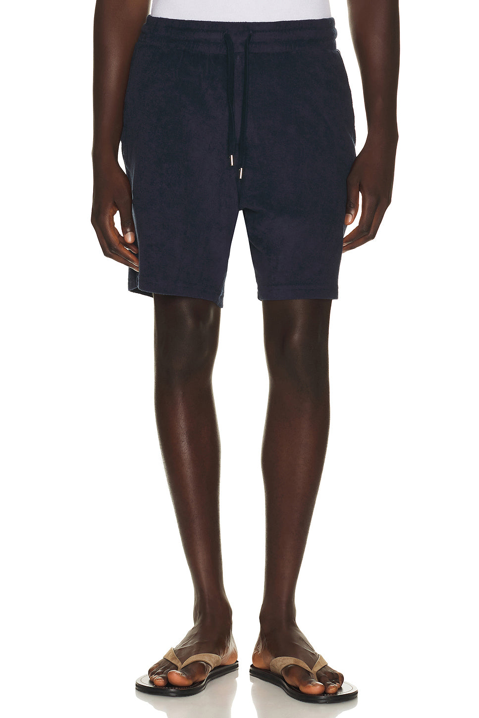 Augusto Terry Cotton Blend Shorts