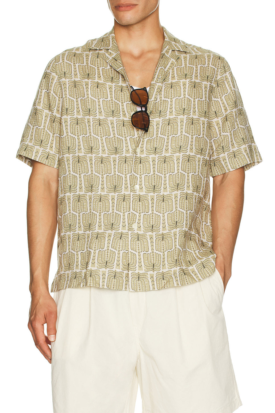 Roberto Palmeira Printed Linen Shirt