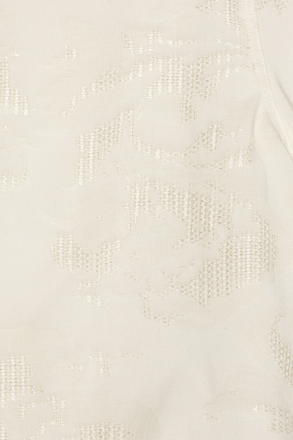 Franca Cotton Blend Raffia Jacquard Short Sleeve Shirt