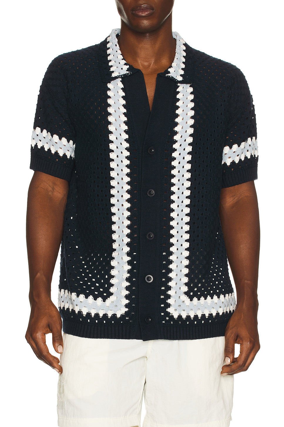 Marques Crochet Cardigan Shirt
