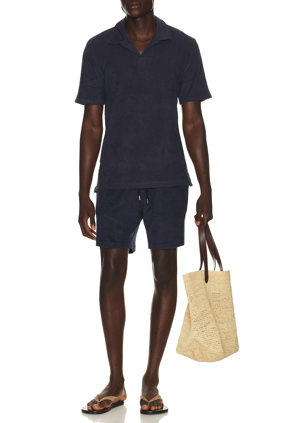 Faustino Terry Cotton Blend Polo Short Sleeve