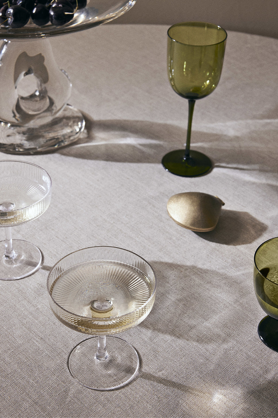Ripple Champagne Saucers - Set Of 2