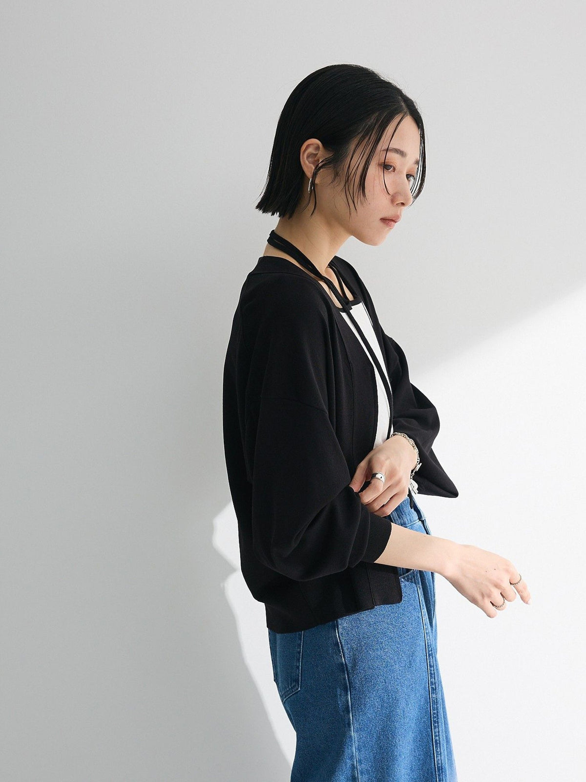 Fubuki Zip Knit Cardigan