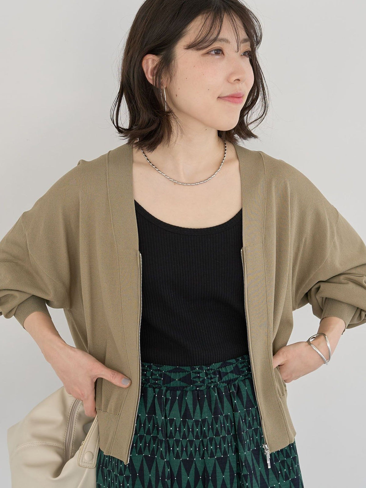Fubuki Zip Knit Cardigan