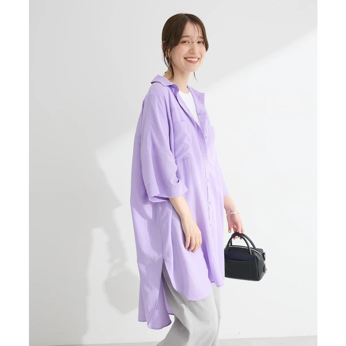 Kasumisou Midi Shirt Dress
