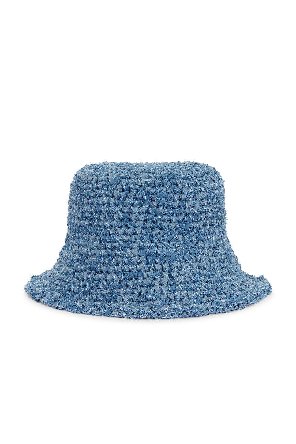 Denim Handknit Bucket Hat