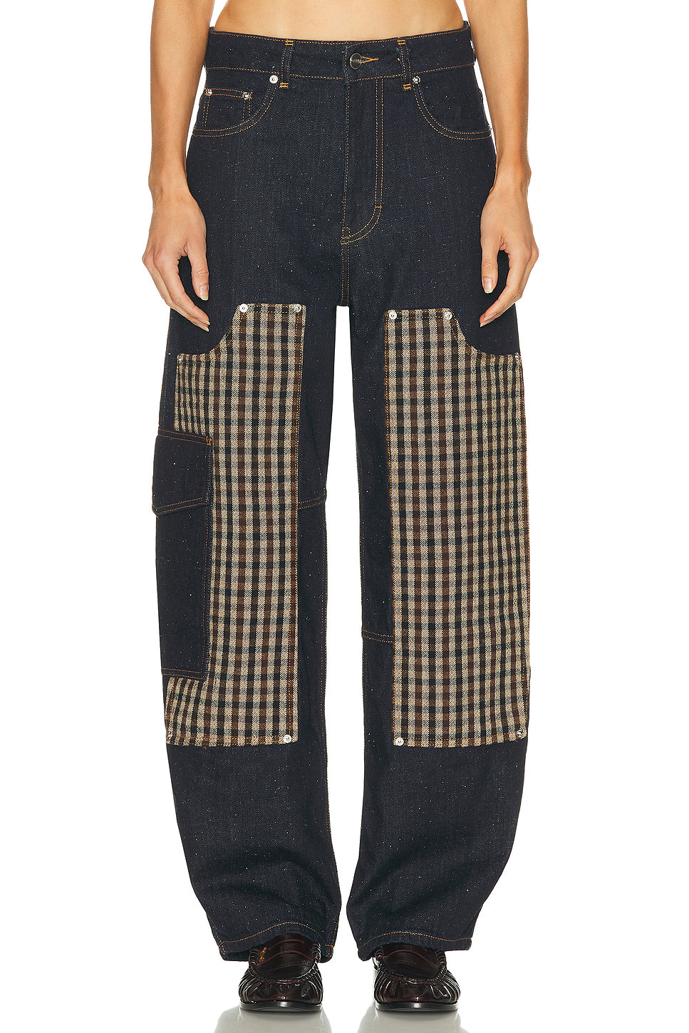 Neppy Denim Carpenter Wide Leg