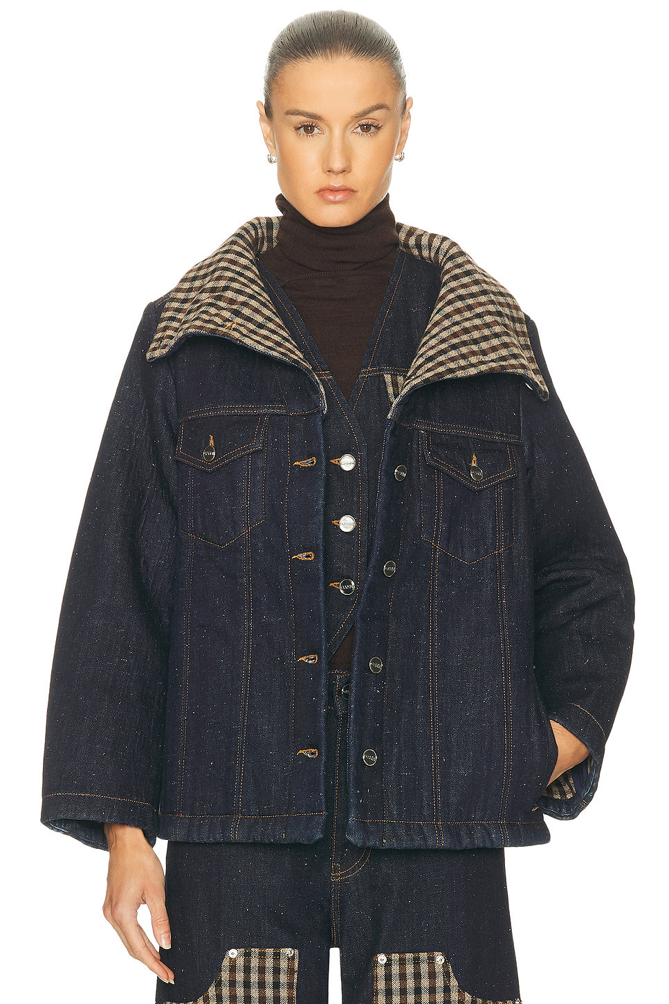 Neppy Denim Bonded Jacket