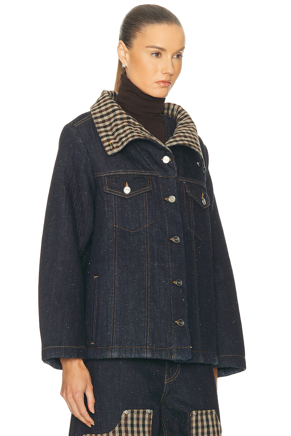 Neppy Denim Bonded Jacket