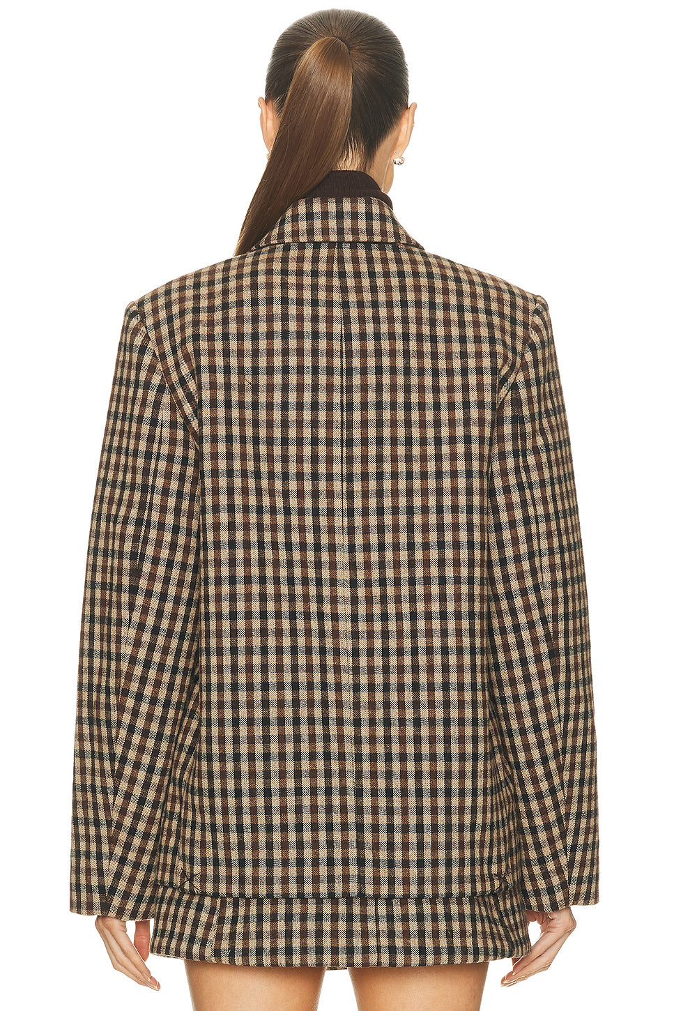 Check Wool Blazer
