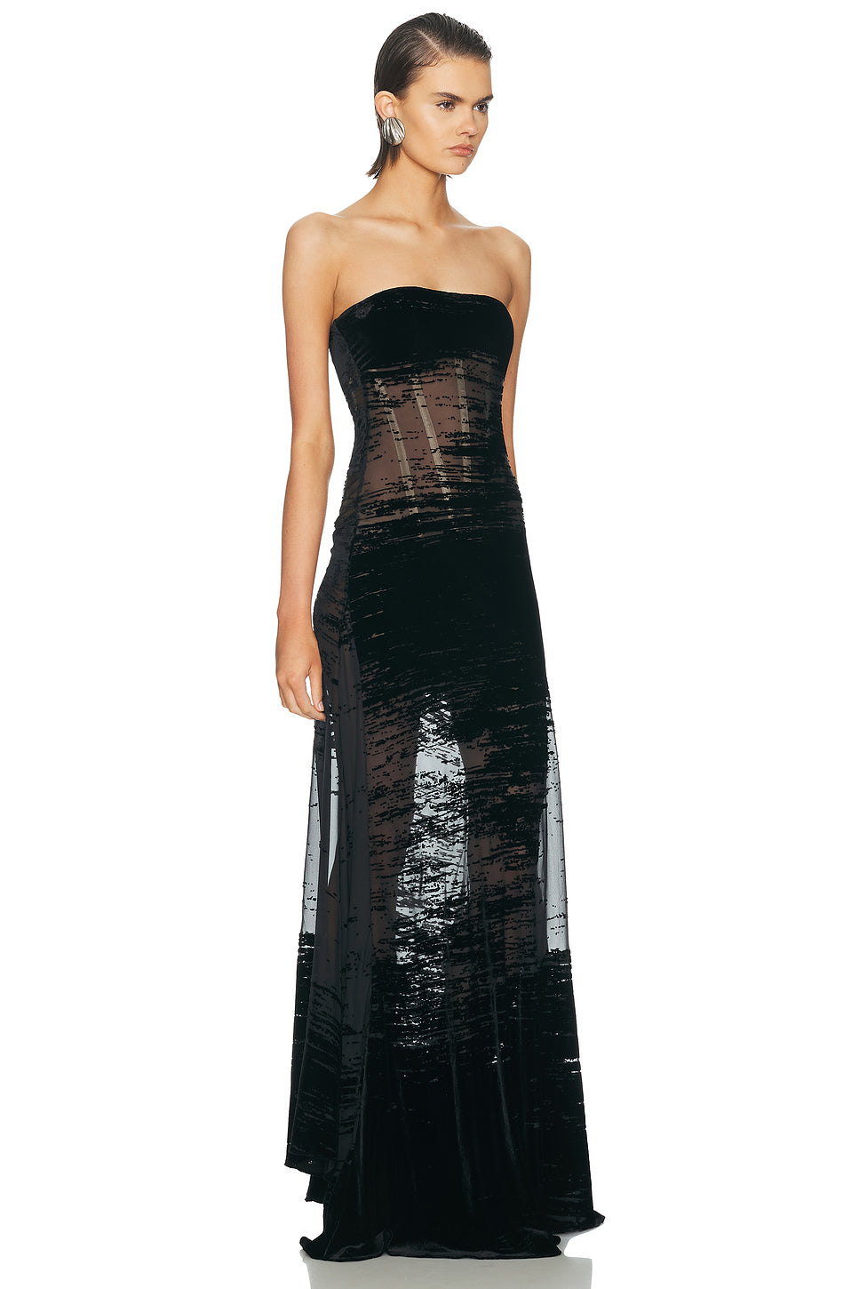 Corseted Glitch Gown