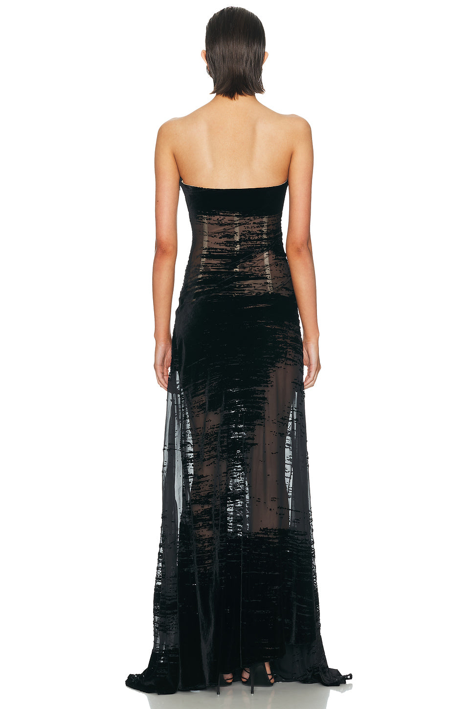 Corseted Glitch Gown