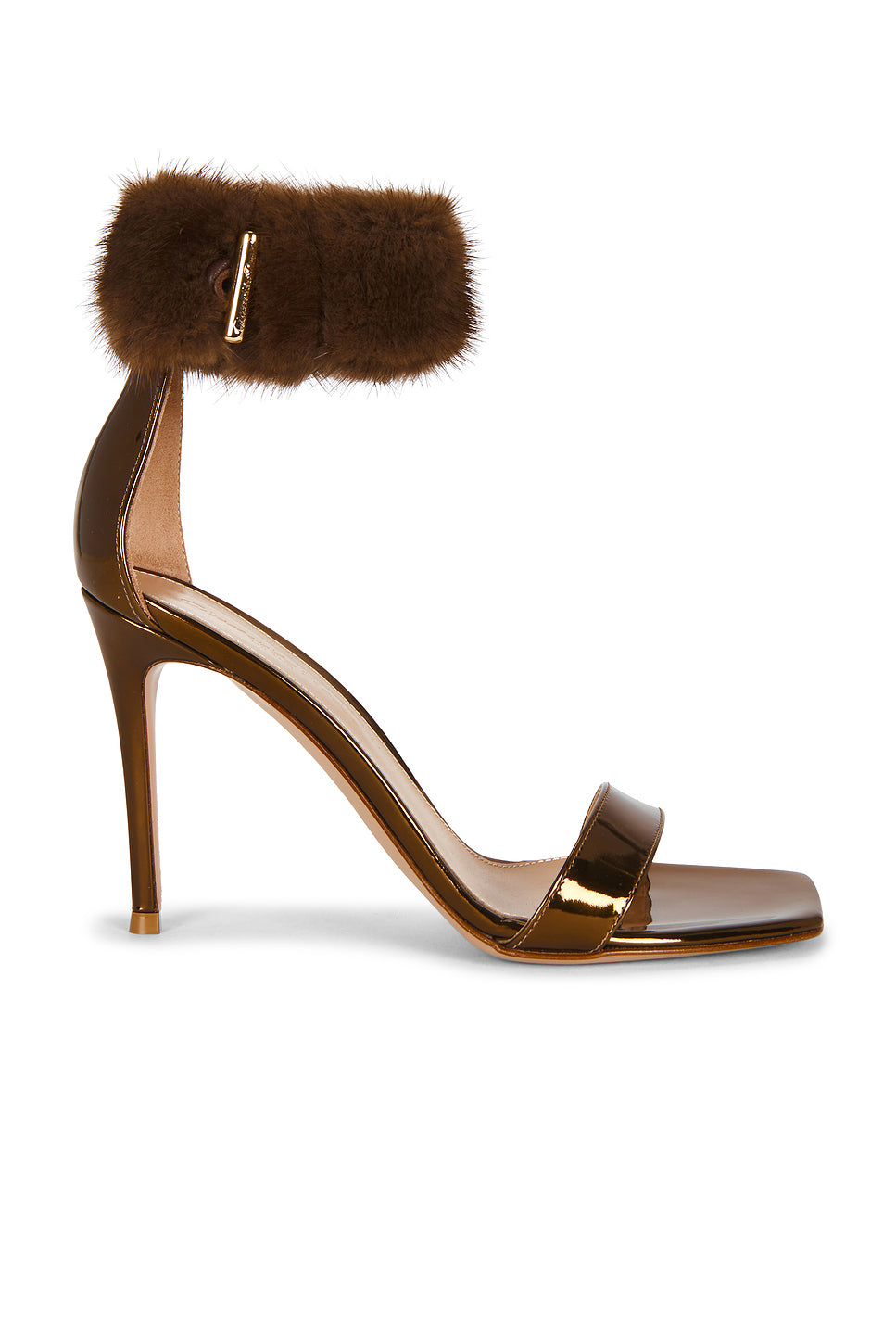 Fur Ankle Strap Sandal