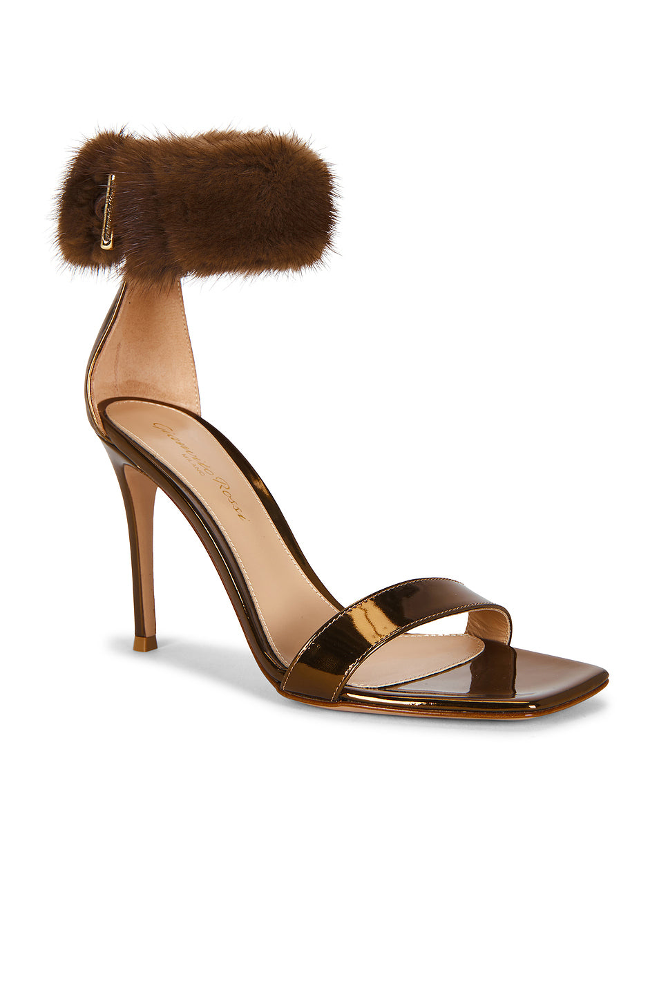 Fur Ankle Strap Sandal