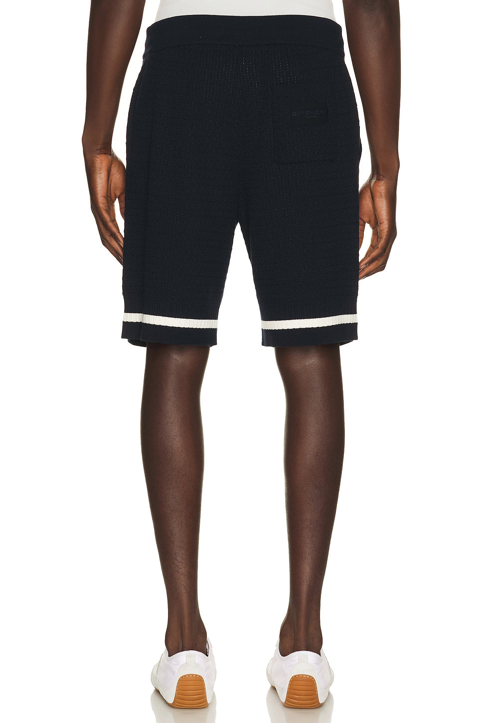 Cotton Openwork Knit Shorts