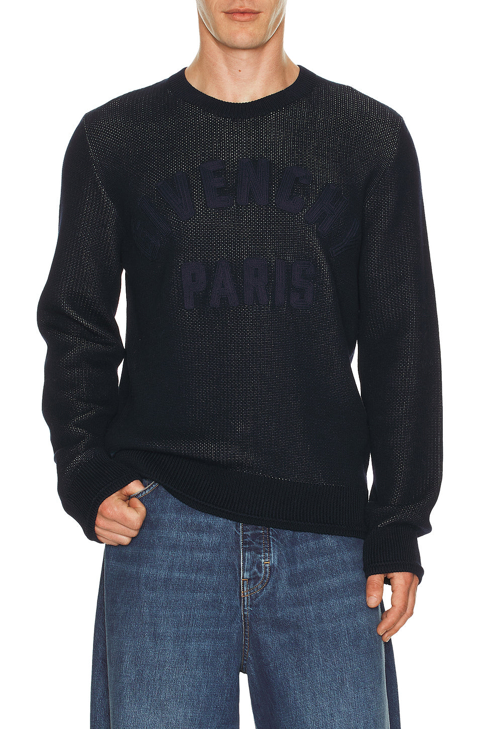 Crewneck Sweater Ottoman Detail