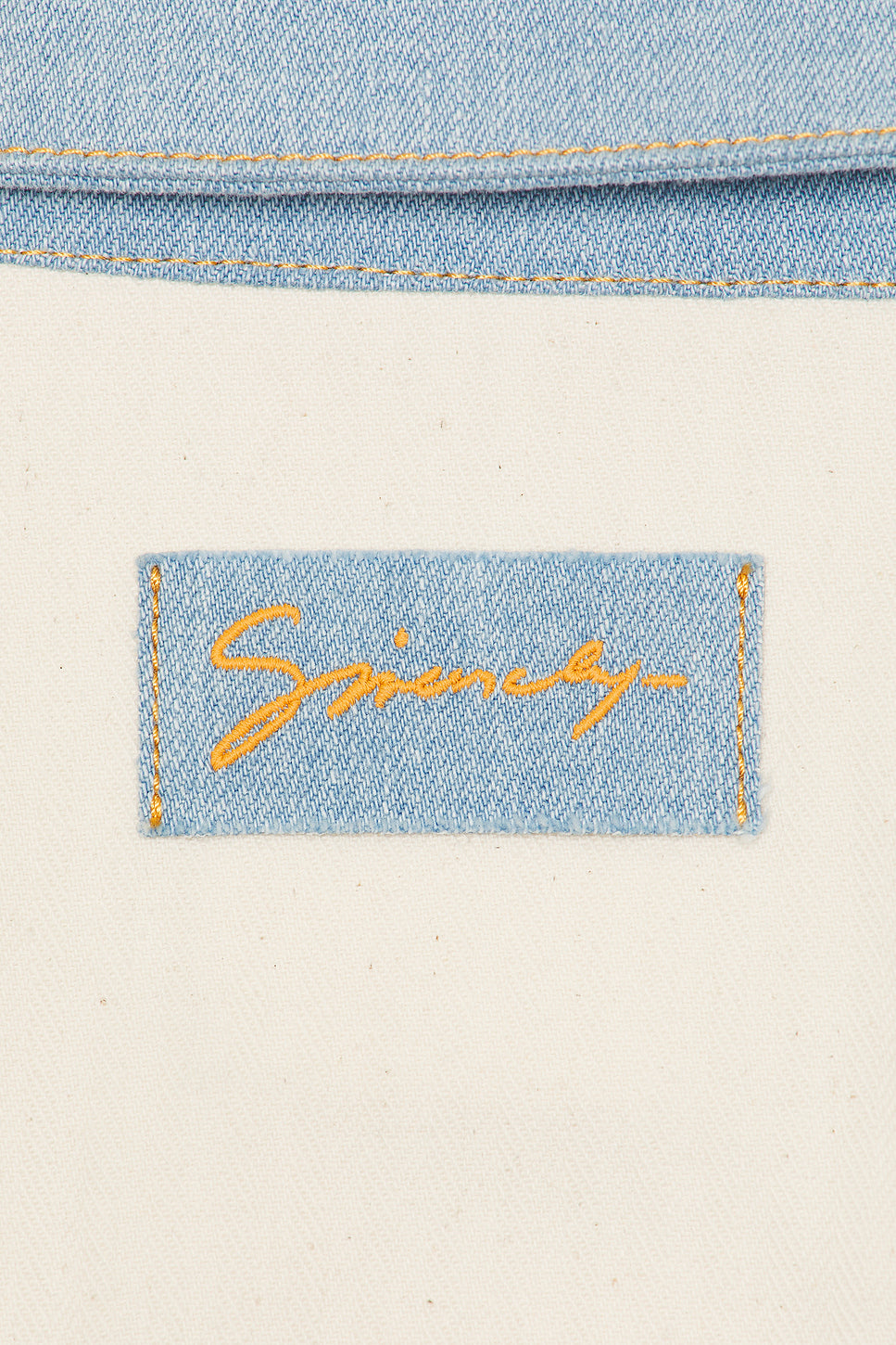 Pleated And Snapped Denim Jacket in Multicolor