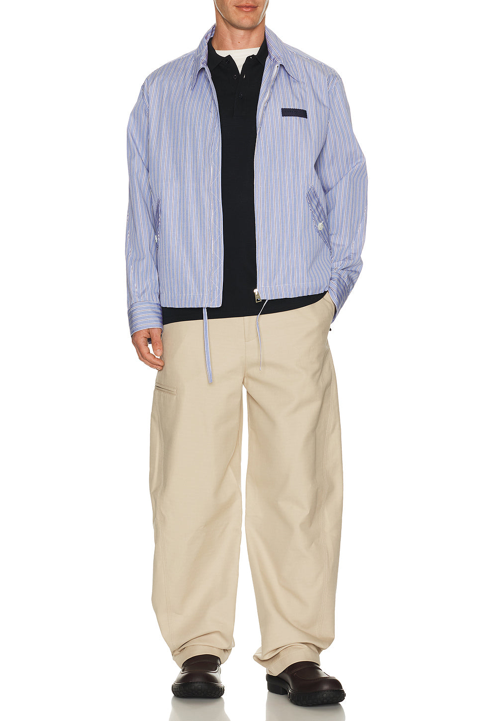 Couture Seam Zipped Blouson
