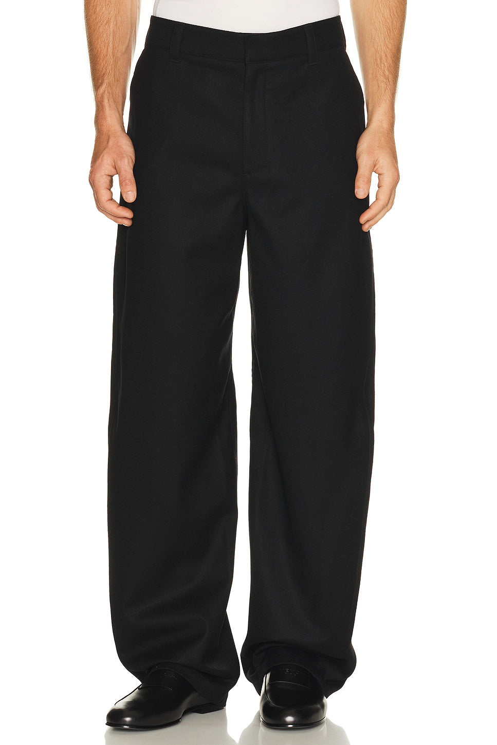 Dry Wool Flannel Couture Seams Trousers