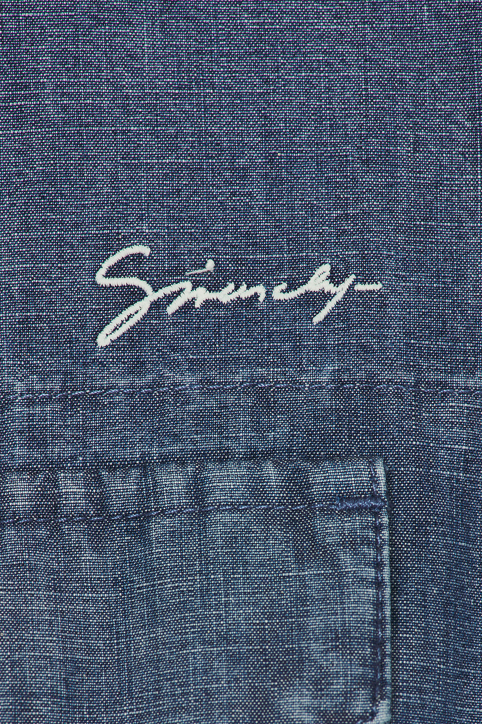 Short Sleeve Chambray Shirt