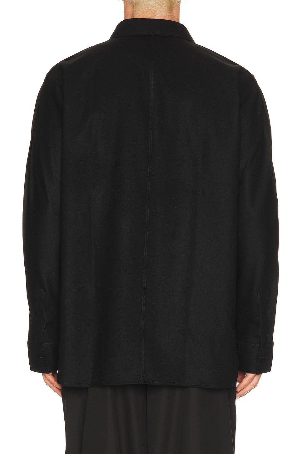 Couture Seam Dry Wool Flannel Shirt Patch Pocket