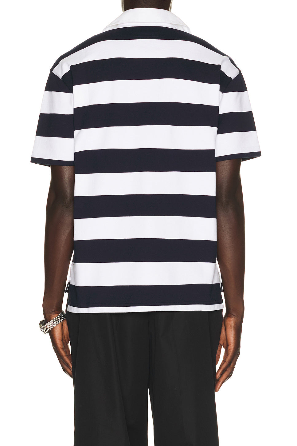 Rugby Stripe Short Sleeve Polo