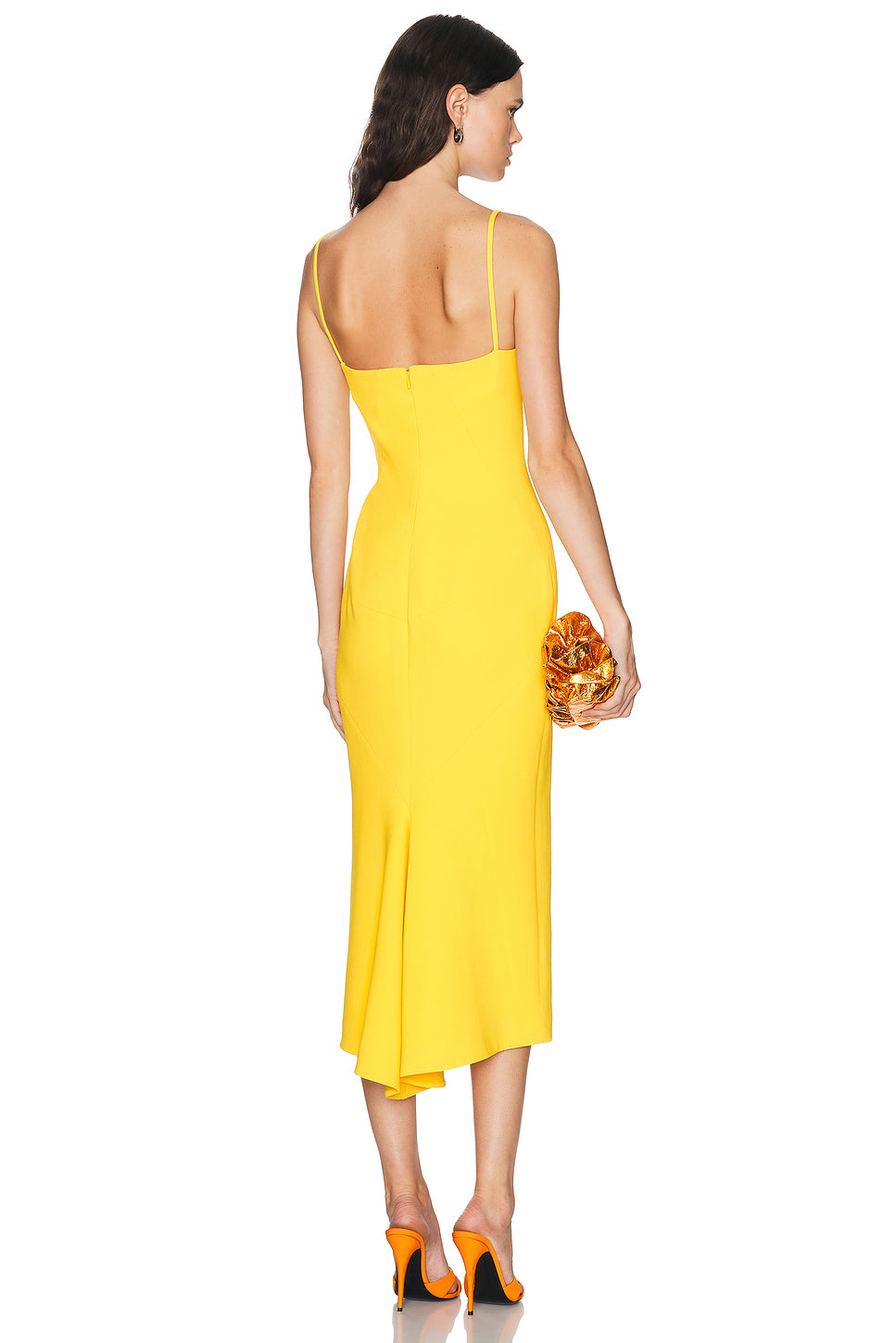 Sliced Midi Kickback Dress