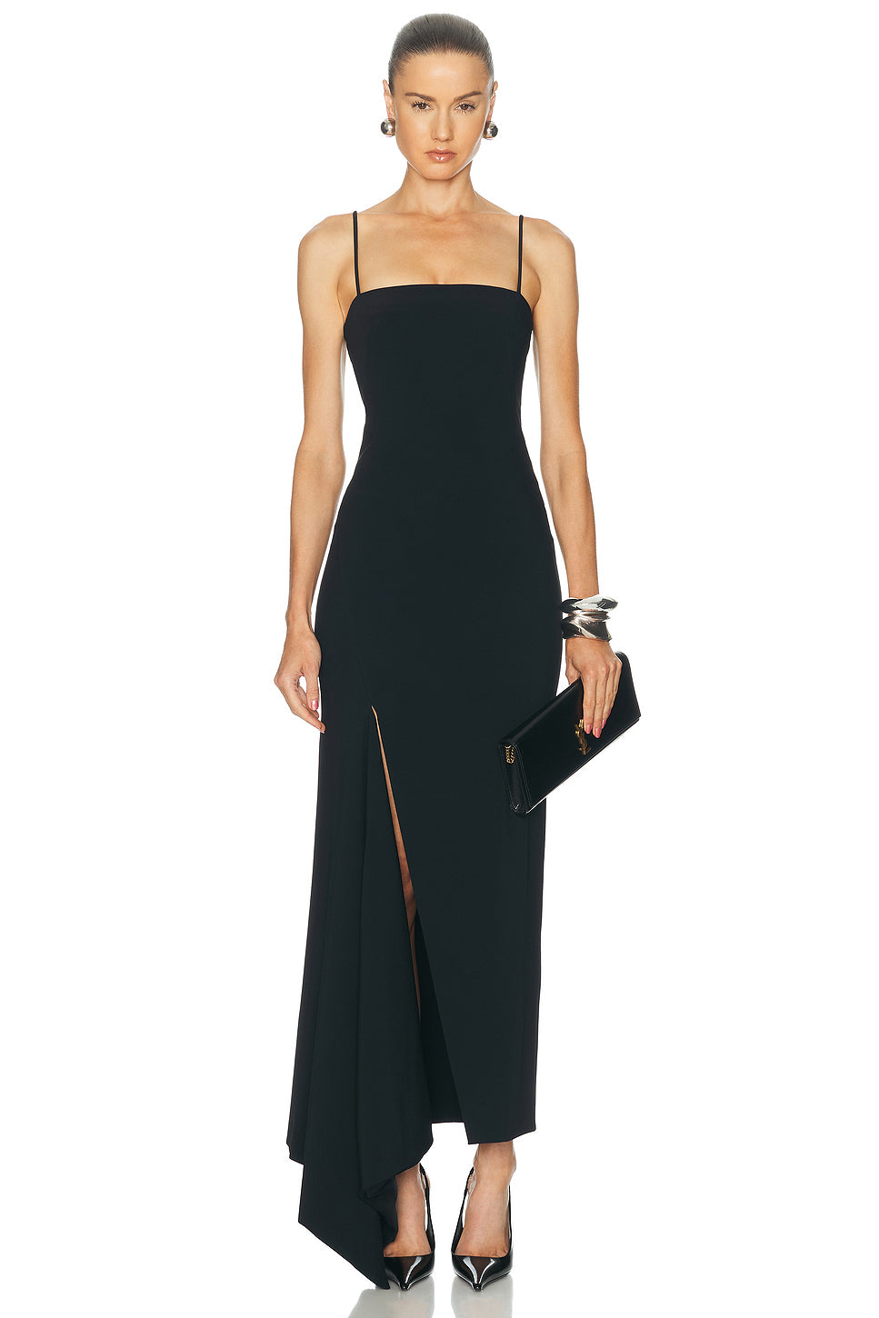 Sliced Long Slit Dress