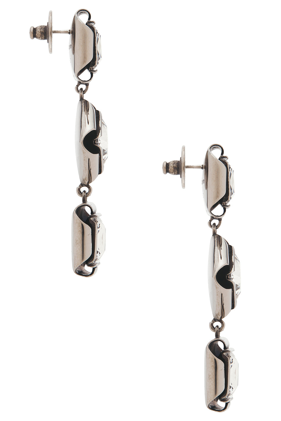 Deconstructed Crystal Pendants Earrings