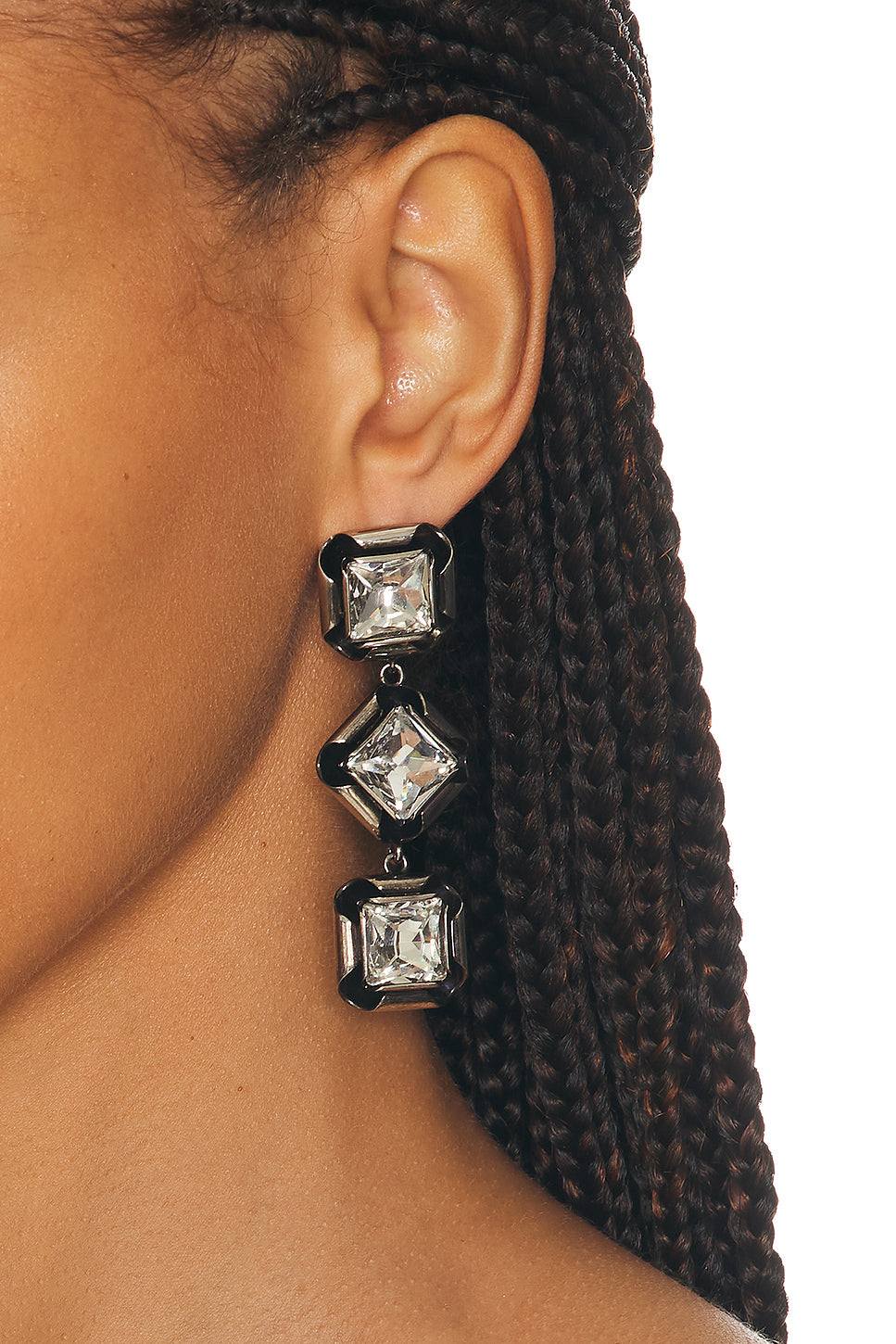 Deconstructed Crystal Pendants Earrings