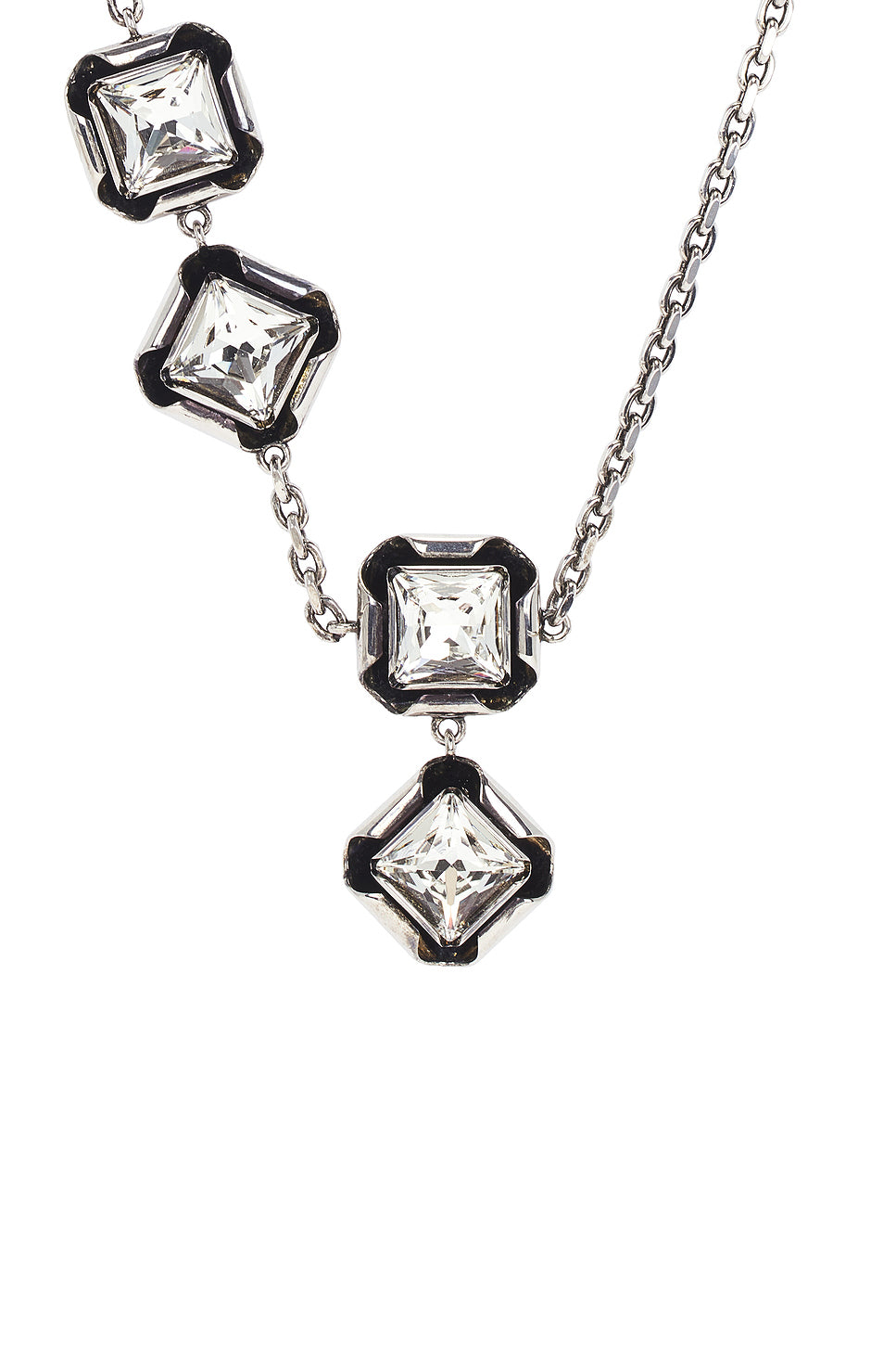 Deconstructed Crystals Chain Necklace