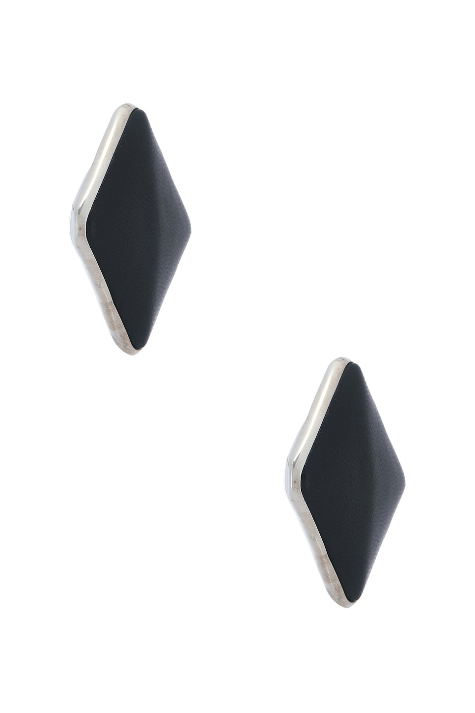Sculpted Asymmetric Leather Earrings