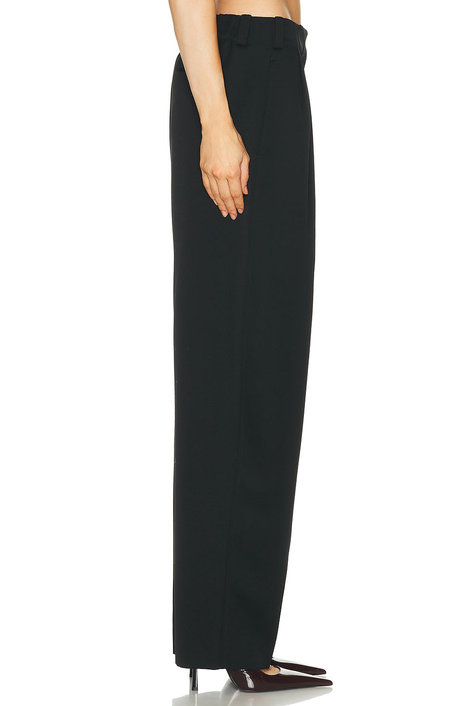 Double Pleated Low Waist Pant